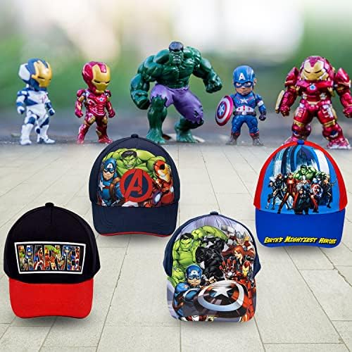 Marvel Avengers, Captain America, Hulk, Flat Baseball Cap капа на Ironman, момчиња на возраст од 5-17 години на возраст од 5-17 години