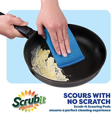 Scrubit повеќенаменски сад за чистење сунѓер, влошки за чистење на гребење, чистење сунѓери за садови и садови - садови за чистење на тенџере