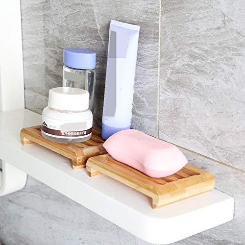 LUZEN 2 парчиња правоаголник бамбус само одводнување сапун сапун сапун бар сапун сапун сапун сав сапун сапун сапун држач за сапун