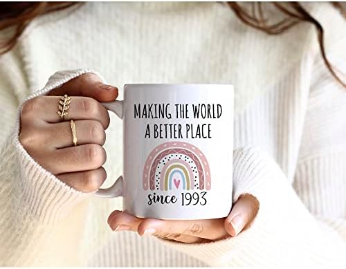 Инспиративен цитат кафе кригла, правејќи го светот подобро место од криглата од 1993 година, 1993 година на Виножито 30-ти роденденски