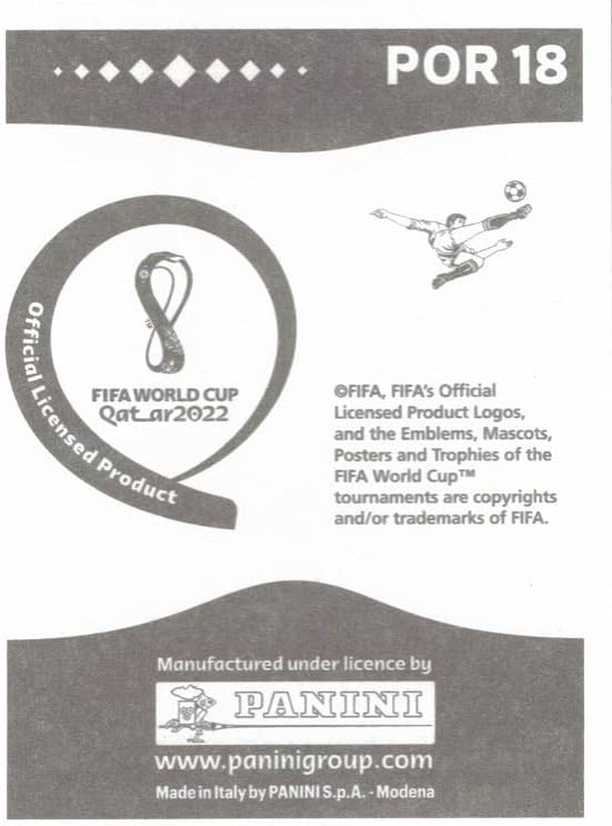 2022 налепници на Светскиот куп во Панини Por18 Cristiano Ronaldo Portugal Soccer Soccer