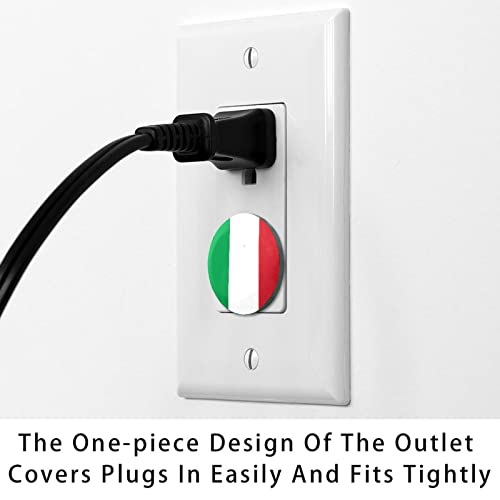 24 Пакувајте ги Италија со знамето на знамето за заштита на приклучоците за приклучоци за безбедност на децата, чувари од електричен