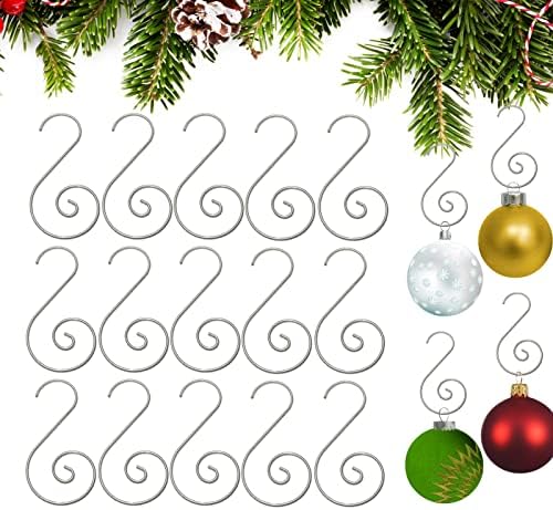 Куки за украси на Пинксван 80 пакет за новогодишна елка, магла за украси за метални жица, за Божиќни топки за Божиќни топки