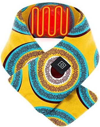 Iius Божиќна електрична загреана шамија USB напојувана зимска женска шамија за полнење шал за полнење со подлога за греење на вратот