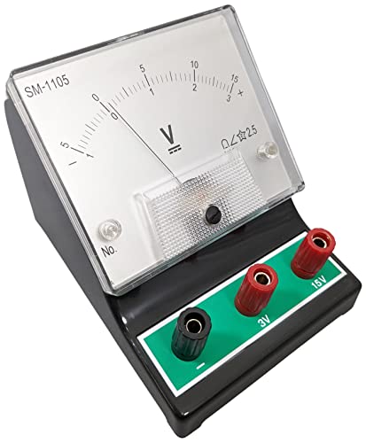 Аналоген волтметар за мерење на DC напон во DC коло - 1 до +3V или –5 до +15V од Electronix Express