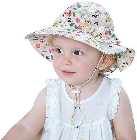 Детско дете деца девојче дише чисто памучно сонце капаче за преклопување на UV заштита од куглање флопи плажа летни капи