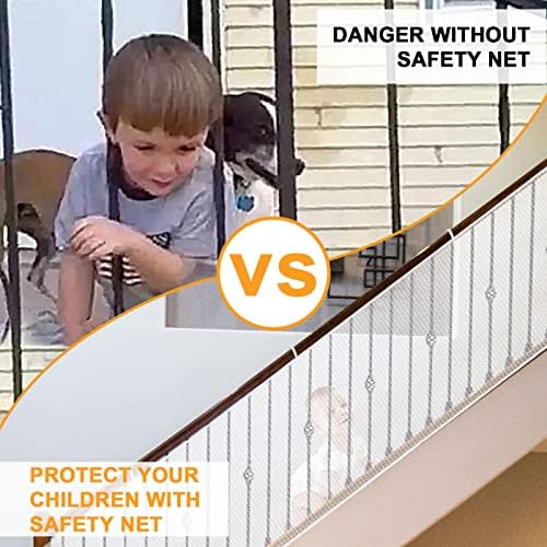 Feestars Бебе Безбедност Нето, Скалила Нето/Banister Стража За Дете, Оградата Безбедност Пребивање За Скали Балкон Палубата-Затворен &засилувач;