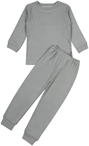 LOODGAO UNISEX Деца термички долна облека Долга nsонс врвови со панталони поставени момчиња девојчиња термички костум
