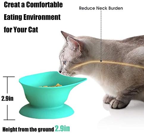 Слатки Чинии За Мачки: Покачени Чинии За Храна За Мачки Со Вшмукување, Силиконски Чинии За Вода За Хранење Миленичиња За Мачки и Мали