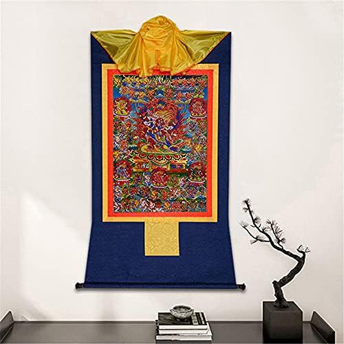 Gandhanra 58 гневни божества на Бардо Тодол, тибетанска сликарска уметност, будистичка брокада на Танга, Буда таписерија со свиток