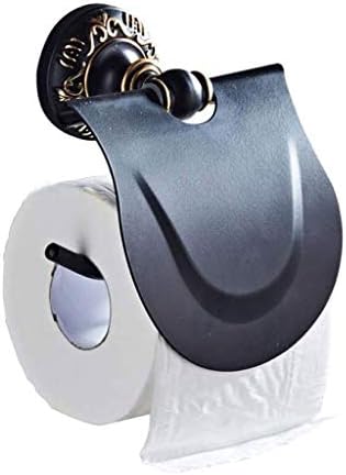 KLHHG црни држачи за тоалетна хартија ， кутија за бања кутија простор алуминиумска тоалетна хартија решетката за салфетка монтирана од салфетка