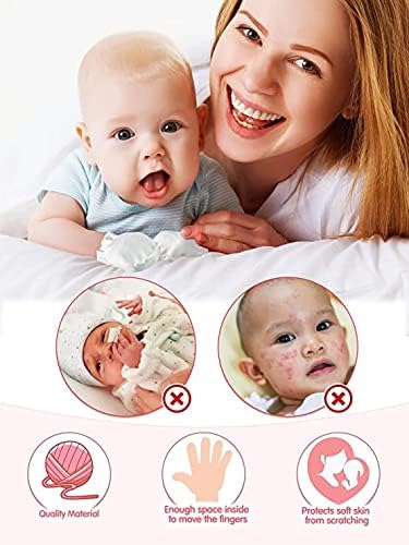 Бебешки ракавици без гребнатини на гребење 0-6/6-12 месеци новороденчиња девојчиња за новороденчиња за новороденчиња, мали деца, бебе момчиња