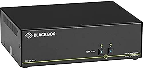 Црна Кутија SS2P-DH-DP-U Безбедна Niap 3.0 KVM Прекинувач-Двојна Глава, DISPLAYPORT, 4K, 2-Порта