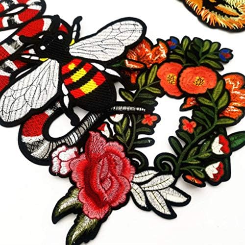 Птица пчела пеперутка тигар глава крпа залепчиња за паста за облека за шиење на везени ткаенини значки Апликација за шиење додаток за облека