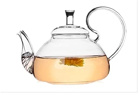 Котел 600мл, стакло стакло од чајник отпорен на топлина, чајници со чајници