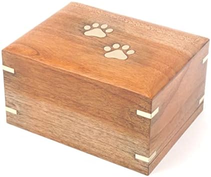 ЗИЈА Дрвена Мала Урна За Кремирање Миленичиња За Кутија За Пепел За Кучиња И Мачки | Рачно Изработена Дрвена Меморијална Урна За Миленичиња