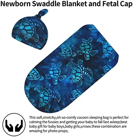 Yiftd Swaddle Cable Sea Turtle Soft Fleece Baby Baby Baby Blkete новороденче, приемно ќебе за момчиња за момчиња за девојчиња, кои се