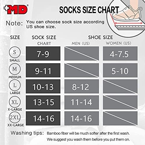 +МД 4 Пакет/6 Пакет Машки Бамбус Фустан Чорапи Необврзувачки Широки Чорапи Влага Фитил Амортизирани Чорапи На Екипажот