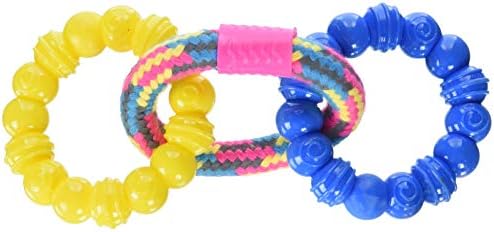 Зевс Мојо Брајтс јаже и прстен за прстен, играчки за кучиња за мали кучиња и кутриња