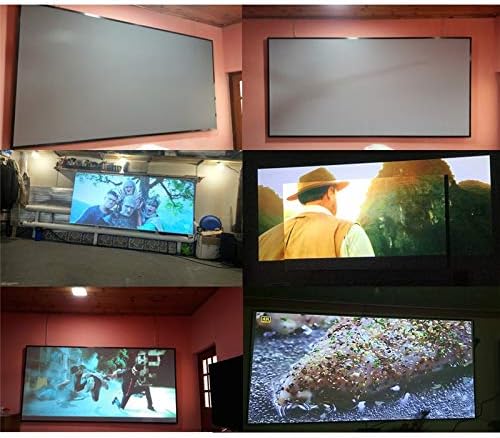 16: 9 Проектор Едноставен екран за завеси 60 72 84 100 120 инчи домашна канцеларија на отворено преносен 3D екран за проекција
