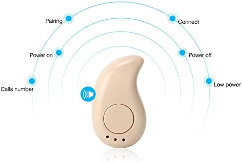BLUGY Мини Безжична Bluetooth Слушалка Во Ушен Спорт Со Микрофон Симпатична Bluetooth Бас Слушалки Без Раце Долги Слушалки За Батерии За