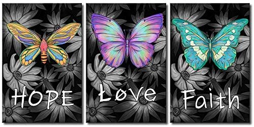 Lovehouse шарена пеперутка wallидна уметност инспиративна понуда платно слика