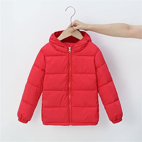 Детници деца момчиња девојчиња зимска топла јакна надворешна облека со цврста палта со качулка пополнете ја облеката 9 годишно момче