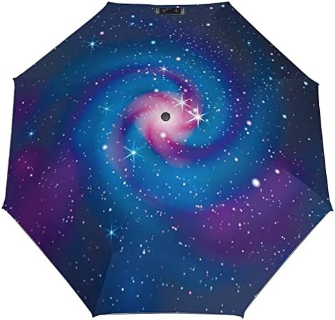 Галаксија Позадина 3 Пати Автоматско Отворање Затворање Анти-УВ Чадор За Патување Чадор Преносни Летни Чадори