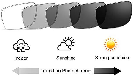 Фотохроматска правоаголна рамка за бифокална правоаголна рамка за читање на очила за очила за сонце за мажи