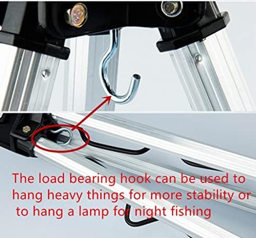 Носител на риболов на риболов алуминиумска легура телескопски статив за риболов столбови за риболов столбови