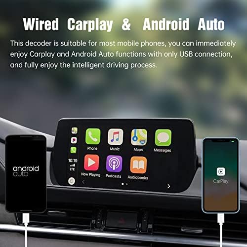 EWLSAC TK78-66-9U0C CarPlay Apple & Android Auto Retrofit комплет одговара за Mazda 2 3 6 MX-5 CX-3 CX-4 CX-5 CX-9 2014-2020 Интерфејс Порта