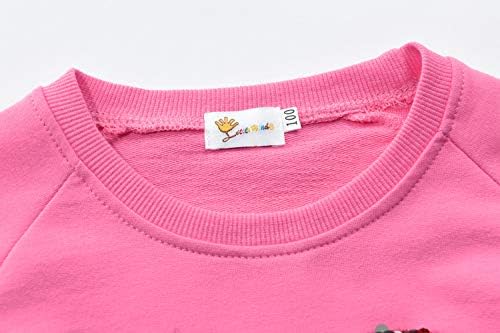 Малку ракави за деца девојки џемпери за џуџиња со екипи на екипи со долги ракави маици деца пулвер врвови