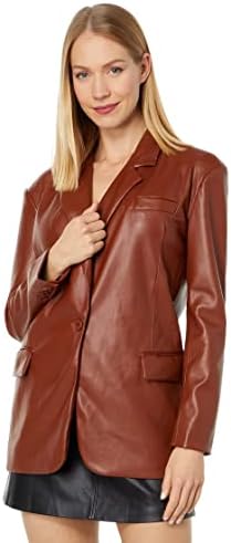 [Blanknyc] женска луксузна облека преголема блејзер со џебови, удобен и стилски палто
