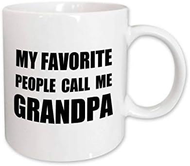 3drose моите омилени луѓе ме нарекуваат дедо - дизајн на црн текст за дедо - чаши