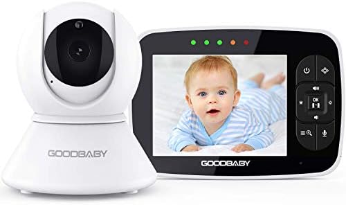 Монитор за Бебиња со Далечинска Камера За Зумирање|Чувајте Ги Бебињата Безбедни со Голем Екран од 3,5 инчи, Ноќно Гледање, Разговор Назад,