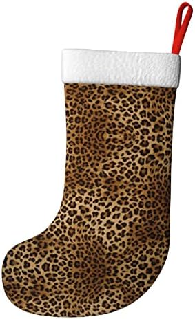 Симпатични леопардонализирани Божиќни чорапи за украси за Божиќни забави за домашен одмор