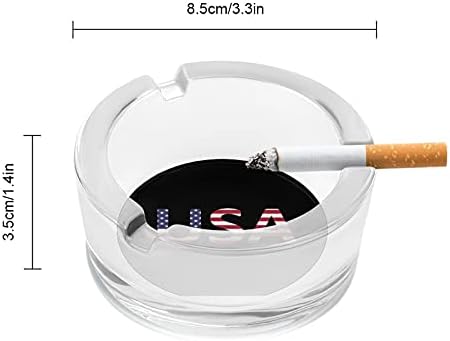 Лого со знаме на САД цигари пушачи стаклени пепелници за пепел за таблета за домашни таблети