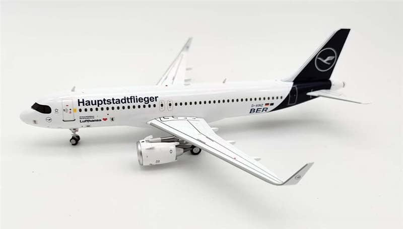 JFOX за Airbus A320-271n Lufthansa D-Ainz со Stand Limited Edition 1/200 Diecast Aircraft претходно изграден модел