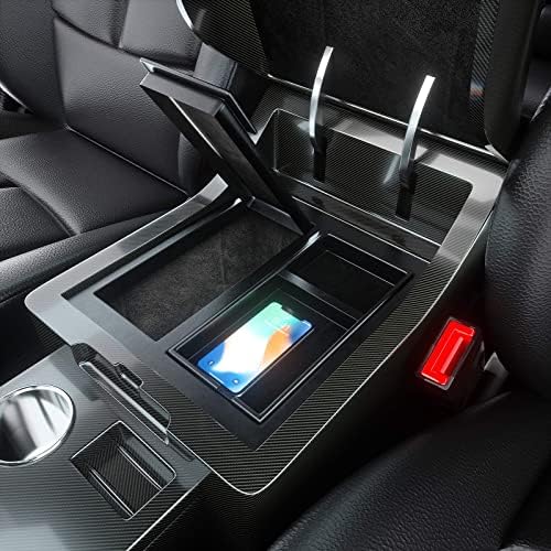 Конзола за конзола A-Premium Safe Storage Cox со клучеви и послужавник компатибилен со Toyota Tundra 2014-2021 пикап