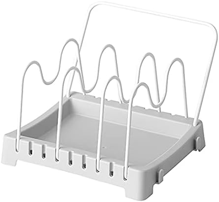 Ubzxa кујна мултифункционална решетка за складирање вок сад за складирање на капакот за складирање табла за табла тава тава тава бела бела