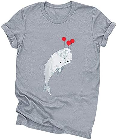 uikmnh жени лабави се вклопуваат кошули со кит летни маици со краток ракав маички со блузи кошула