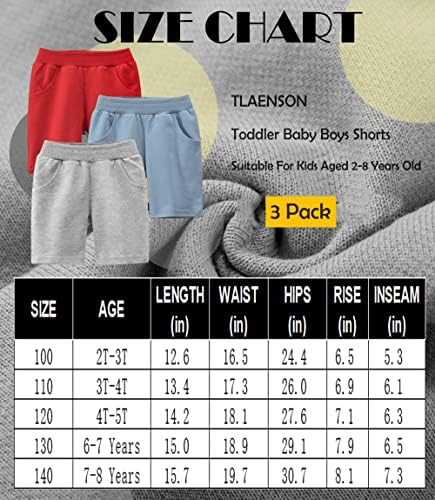 Летни памучни панталони за момчиња од Tlaenson Toddler со џеб, бебиња за влечење на активни активен џогер шорцеви 2-пакувања /3-пакет