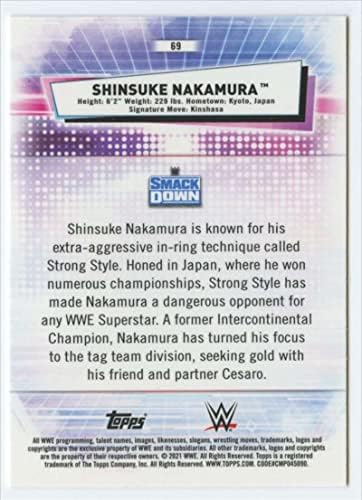 2021 Topps Chrome WWE 69 Shinsuke nakamura