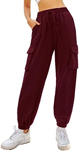 Каузални џемпери на Кејт Касин, лабави лесни панталони за џогер со џебови со џебови