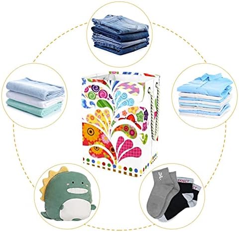 Папки за перење алишта за преклопување на алиштата со рачки што може да се одвојат за складирање, организатор на бања, деца играчки канти