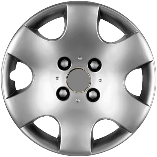 Копри сет од покривка од 4 тркала од 14 инчи сребрен Hubcap Snap-on одговара на Toyota