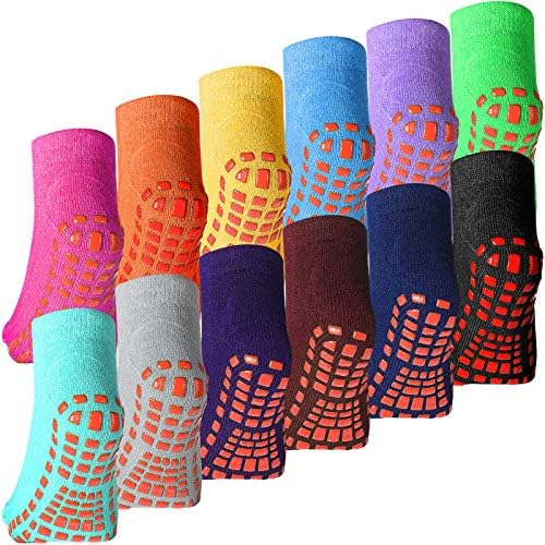 12 Пара Детски Чорапи За Држење На Глуждот Против Лизгање Чорапи За Деца Од Екипажот За Момчиња и Девојчиња