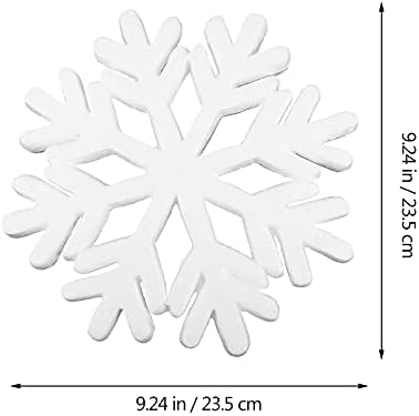 Абоофан 3 парчиња снегулка Убави украси за снегулка недовршени ДИЈ декорација на забава