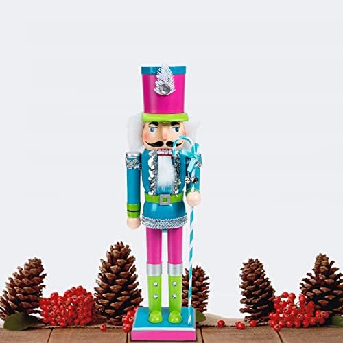 Tandyco Christmas Wooden Outracker uckorn Creative Creative Wood Soldier Outcracker Ornament