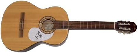 Мичел Тенпени потпиша автограм со целосна големина Фендер Акустична гитара C w/James Spence Authentication JSA COA - Суперerstвезда во земјата